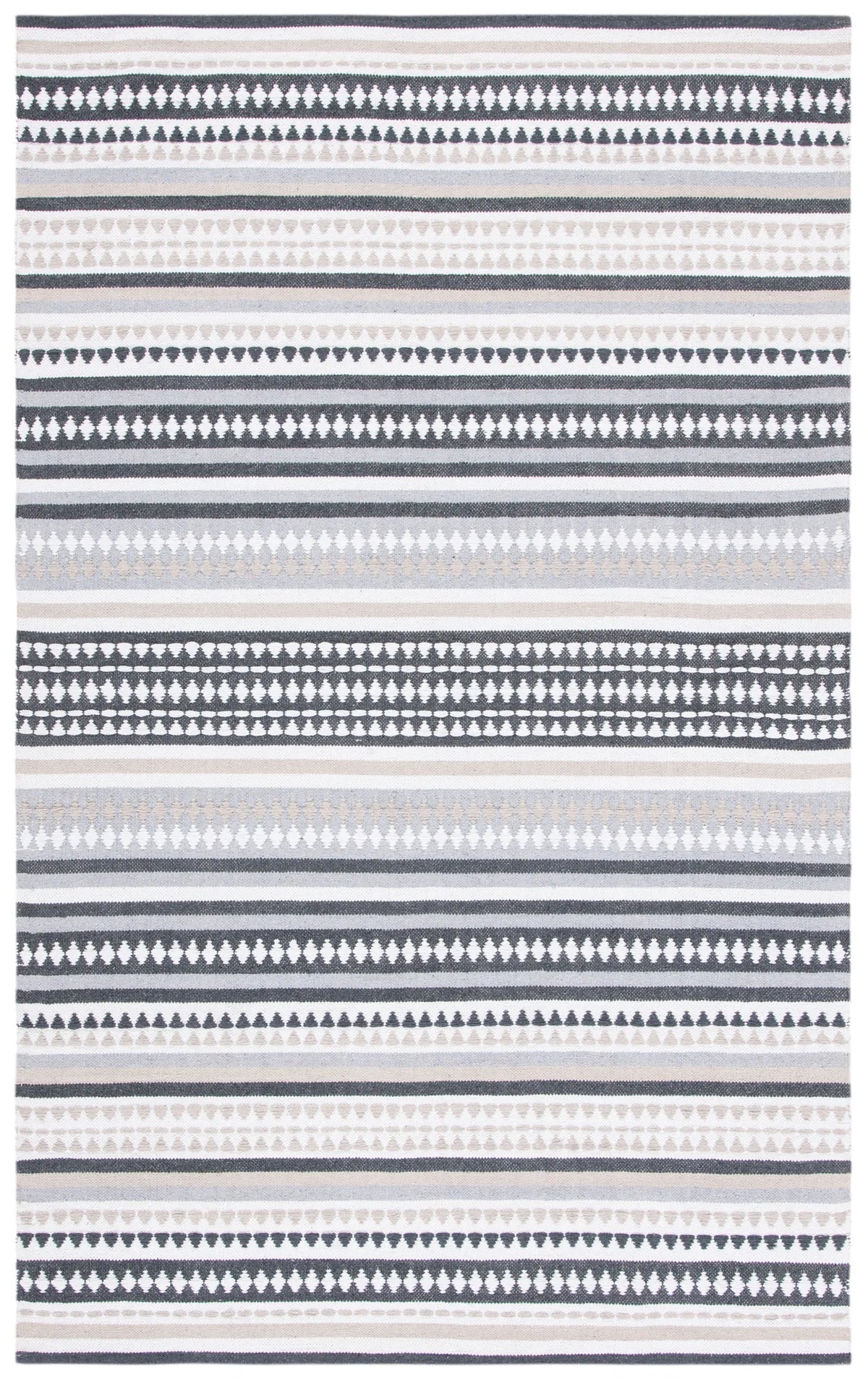 Safavieh Montauk 4'-0" x 6'-0" Rug in Grey / Ivory