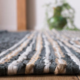 Safavieh Vintage Leather 5'-0" x 8'-0" Rug in Dark Grey / Multi