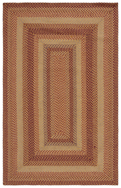 Safavieh Braided 4'-0" x 6'-0" Rug in Yellow / Red