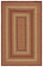 Safavieh Braided 4'-0" x 6'-0" Rug in Yellow / Red