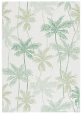 Safavieh Courtyard 4'-0" x 5'-7" Rug in Ivory / Green