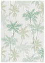 Safavieh Courtyard 4'-0" x 5'-7" Rug in Ivory / Green