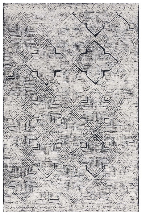 Safavieh Metro 4'-0" x 6'-0" Rug in Black / Ivory