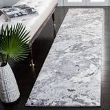 Safavieh Cyrus Shag 2'-2" x 9'-0" Rug in Grey / Ivory