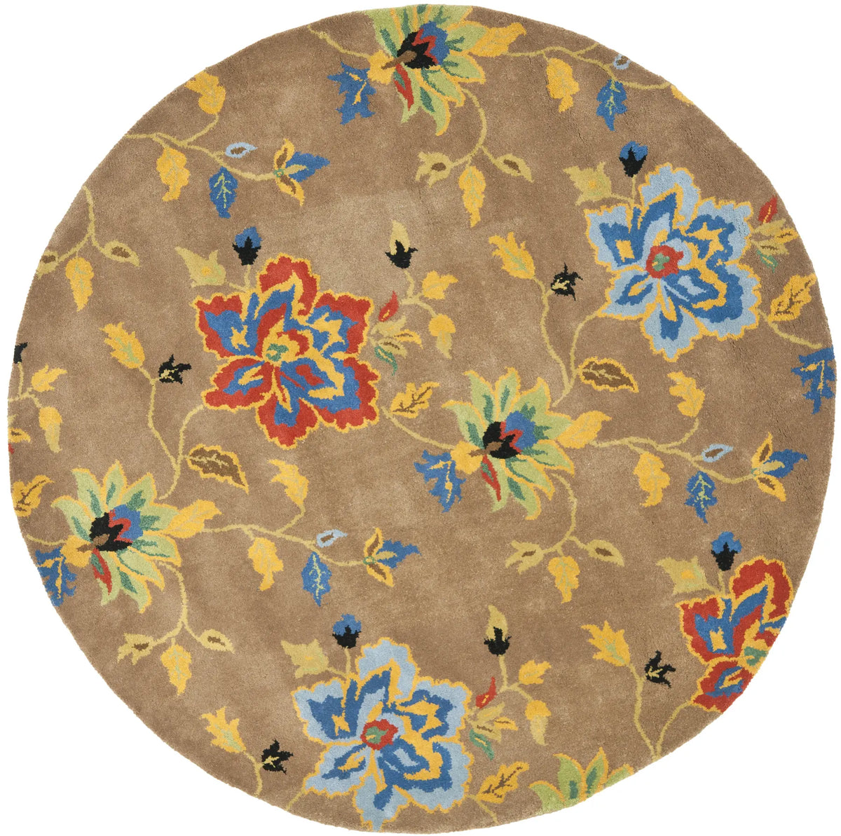 Safavieh Soho 6'-0" x 6'-0" Rug in Brown / Multi