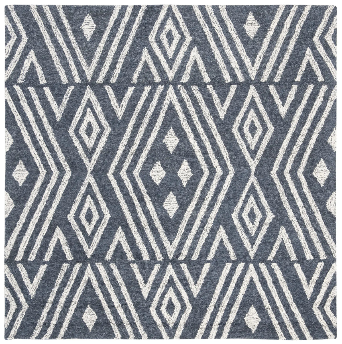 Safavieh Micro-Loop 5'-0" x 5'-0" Rug in Navy / Blue