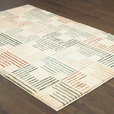 Oriental Weavers Sphinx Carson 9663A Ivory / Multi Rugs - angle detail