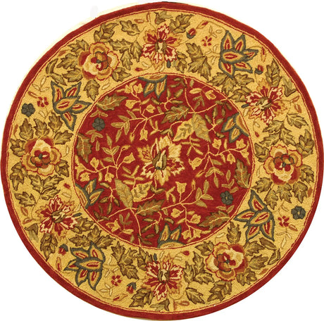 Safavieh Chelsea 4'-0" x 4'-0" Rug in Red / Ivory