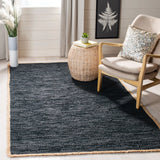 Safavieh Cape Cod 5'-0" x 8'-0" Rug in Black / Natural