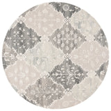 Safavieh Ebony 6'-0" x 6'-0" Rug in Grey / Ivory