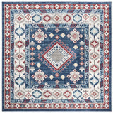 Safavieh Kazak 100 6'-7" x 6'-7" Rug in Navy / Red