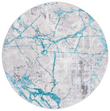 Safavieh Amelia 6'-7" x 6'-7" Rug in Grey / Aqua