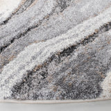 Safavieh Cyrus Shag 5'-5" x 5'-5" Rug in Grey / Beige