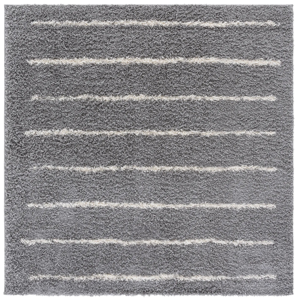 Safavieh Venus Shag 600 6'-7" x 6'-7" Rug in Grey / Ivory