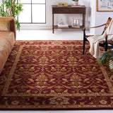 Safavieh Antiquity 9'-6" x 13'-6" Rug in Wine / Gold