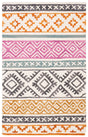 Safavieh Micro-Loop 2'-6" x 4'-0" Rug in Ivory / Rust
