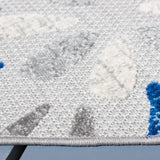Safavieh Cabana 5'-3" x 5'-3" Rug in Grey / Blue