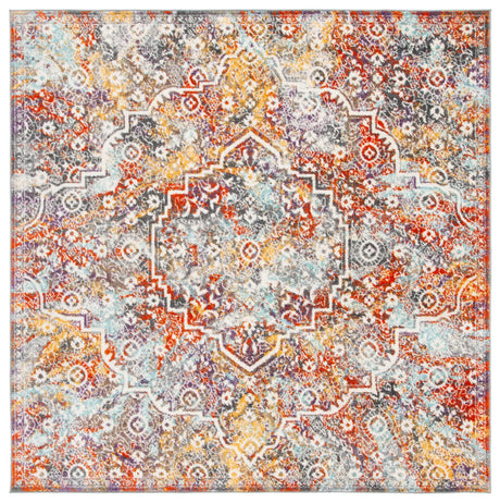 Safavieh Madison 900 6'-7" x 6'-7" Rug in Light Grey / Light Blue