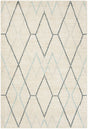 Safavieh Stone Wash 4'-0" x 6'-0" Rug in Ivory / Blue