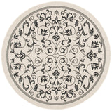 Safavieh Courtyard 6'-7" x 6'-7" Rug in Sand / Black