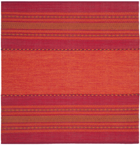 Safavieh Montauk 6'-0" x 6'-0" Rug in Orange / Red