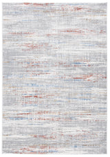 Safavieh Shivan 100 4'-0" x 6'-0" Rug in Light Grey / Rust