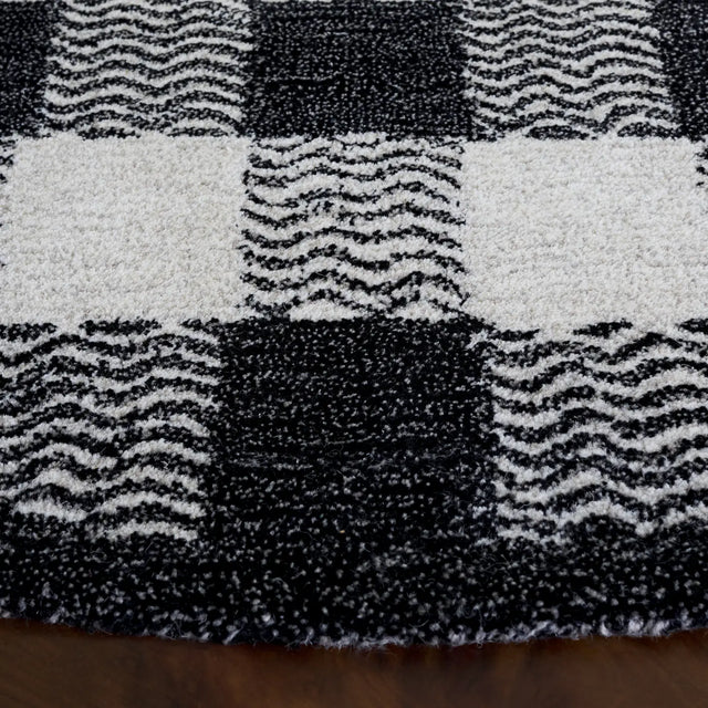Safavieh Genre 6'-0" x 6'-0" Rug in Charcoal / Ivory