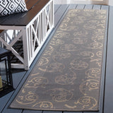 Safavieh Courtyard 2'-3" x 10'-0" Rug in Grey / Natural