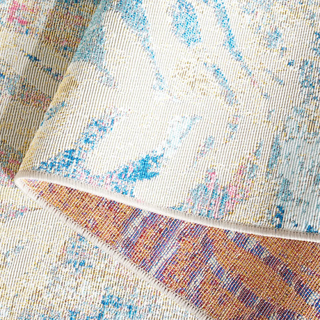 Safavieh Barbados 500 4'-0" x 6'-0" Rug in Light Blue / Ivory