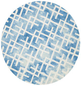 Safavieh Dip Dye 5'-0" x 5'-0" Rug in Blue / Ivory