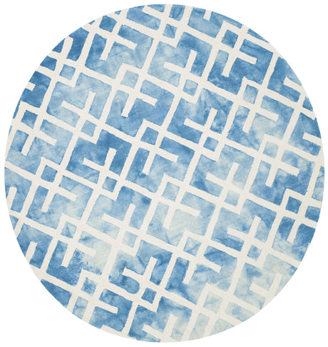 Safavieh Dip Dye 5'-0" x 5'-0" Rug in Blue / Ivory