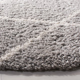 Safavieh Parma Shag 5'-3" x 5'-3" Rug in Grey / Cream