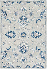 Safavieh Micro-Loop 4'-0" x 6'-0" Rug in Grey / Blue