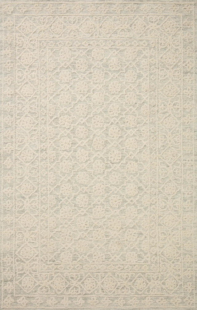 Loloi Cecelia Cec-01 Mist/Ivory Rug - main flat