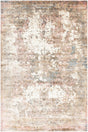 Chandra Dawn DAW-52309 Pink / Brown / Gray / White rug, flat view