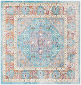Safavieh Aria 6'-5" x 6'-5" Rug in Blue / Creme