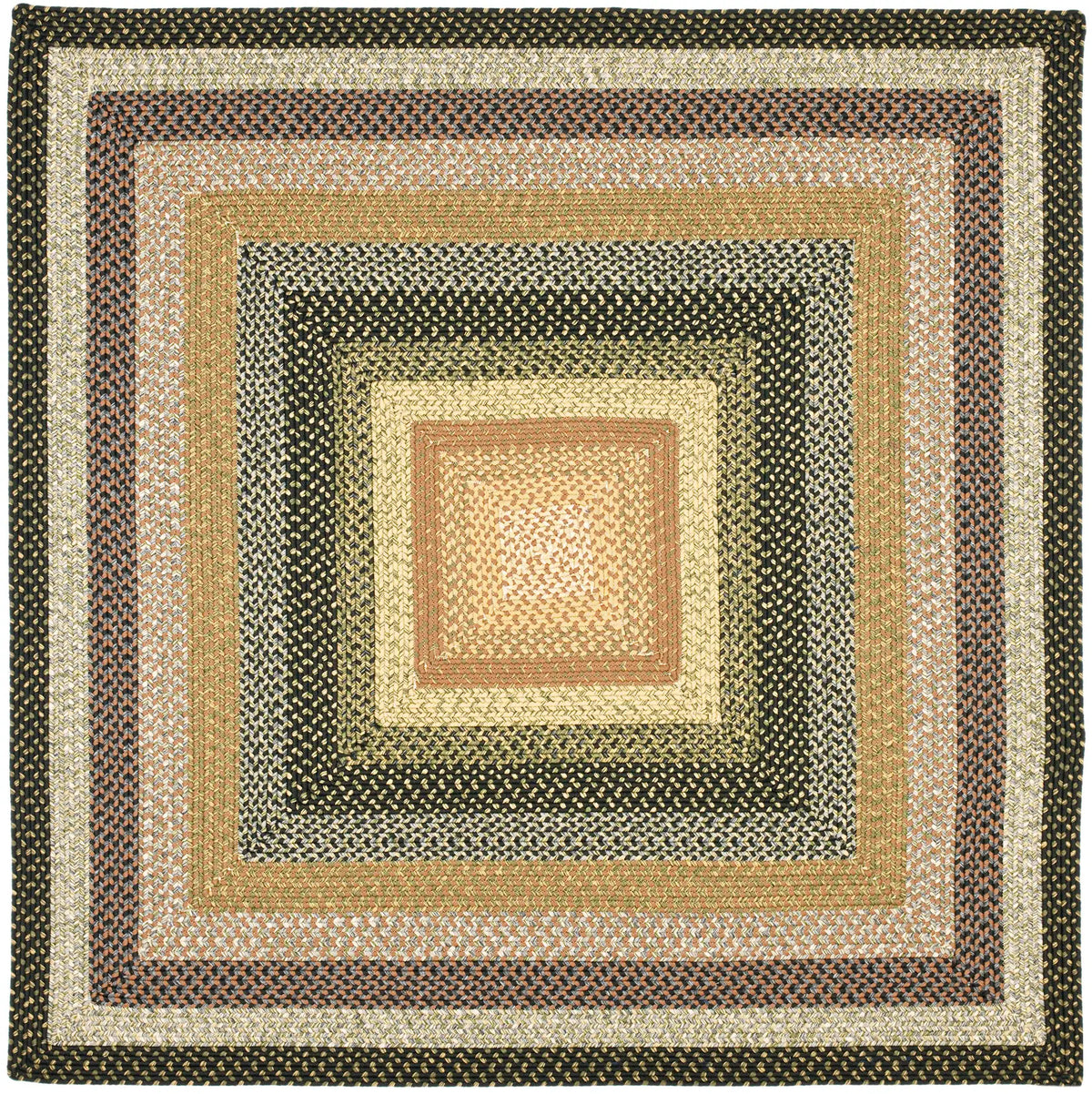Safavieh Braided 5'-0" x 5'-0" Rug in Multi