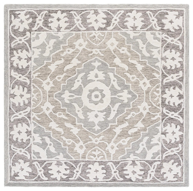 Safavieh Metro 6'-0" x 6'-0" Rug in Grey / Ivory