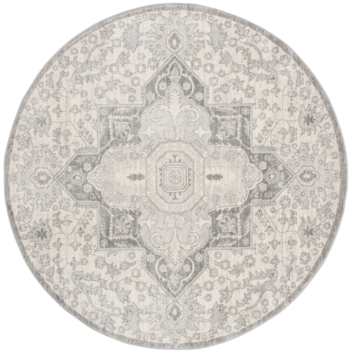 Safavieh Brentwood 5'-0" x 5'-0" Rug in Grey / Cream