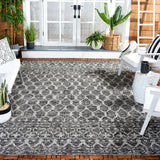 Safavieh Courtyard 8'-0" x 11'-0" Rug in Black / Grey