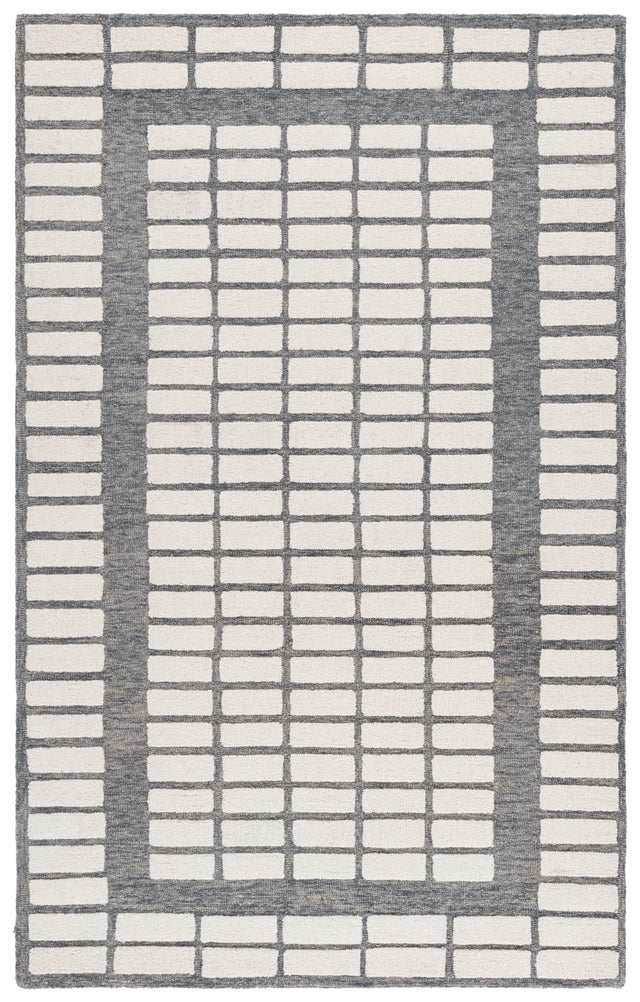 Safavieh Ebony 4'-0" x 6'-0" Rug in Grey / Ivory