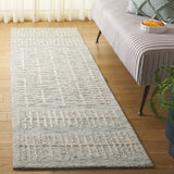 Safavieh Abstract 2'-3" x 8'-0" Rug in Light Blue / Ivory