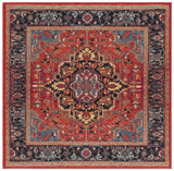 Safavieh Journey 6'-7" x 6'-7" Rug in Red / Blue