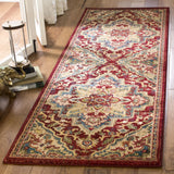 Safavieh Kashan 2'-6" x 10'-0" Rug in Red / Beige