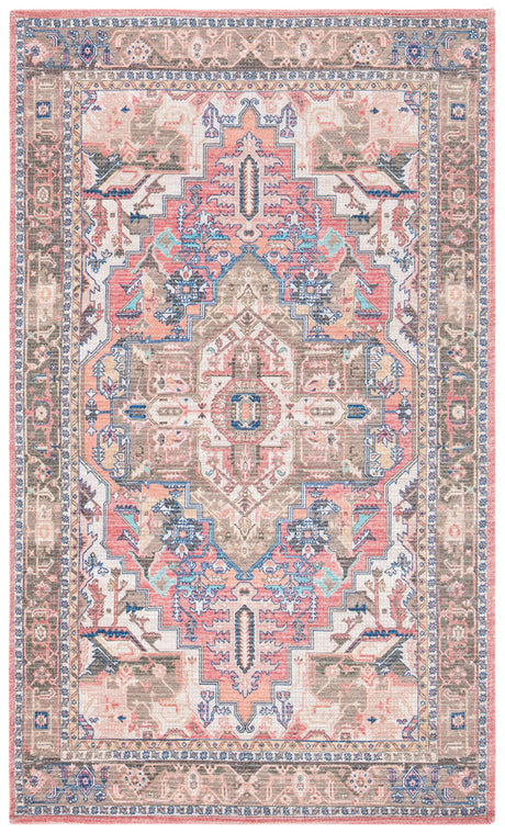 Safavieh Saffron 3'-0" x 5'-0" Rug in Rust / Ivory