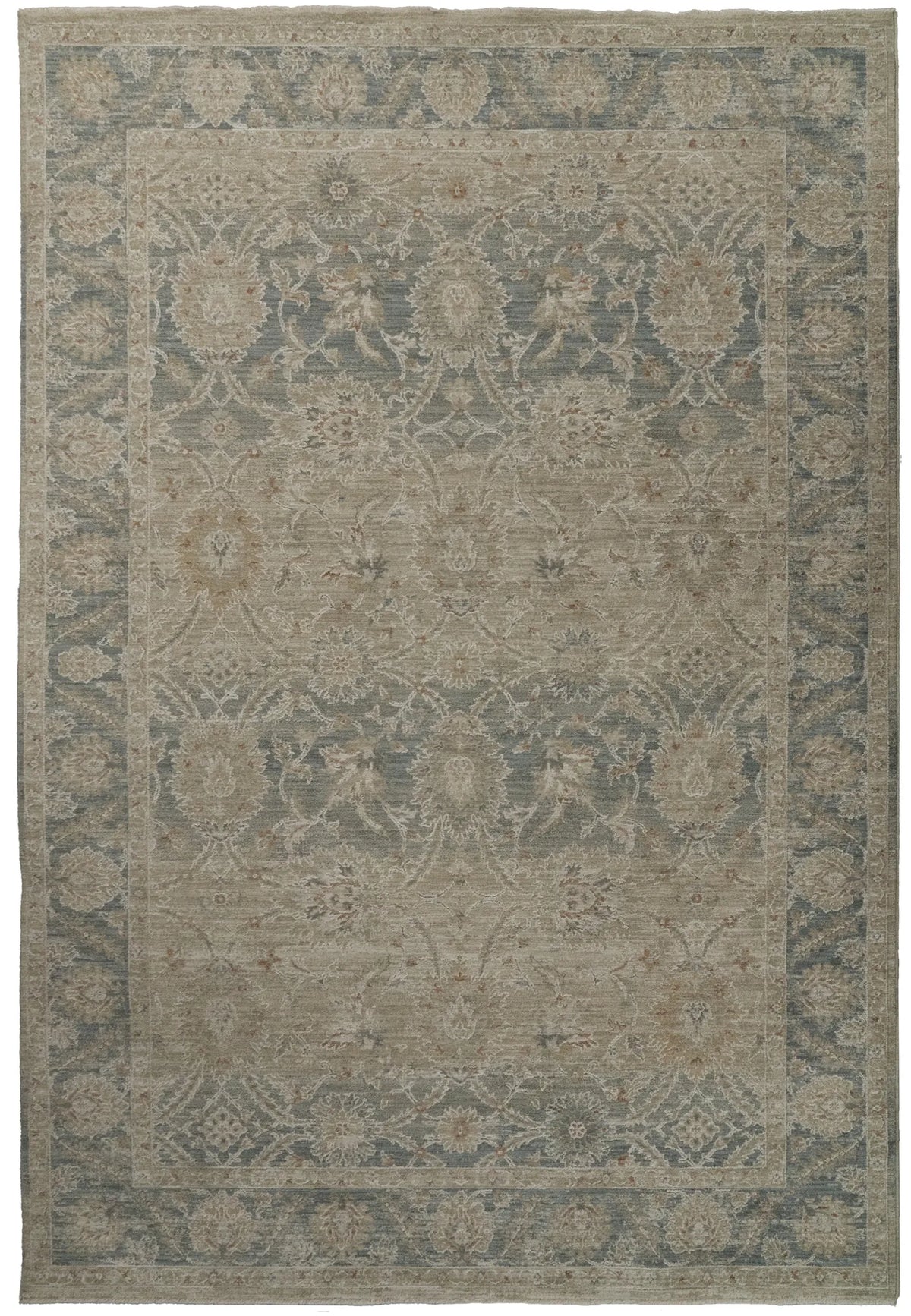 Dynamic Rugs Solace 17922 Power Loomed Traditional Cream/Beige/Navy Rug - Rectangular