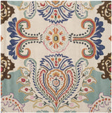 Safavieh Bella 5'-0" x 5'-0" Rug in Ivory / Teal