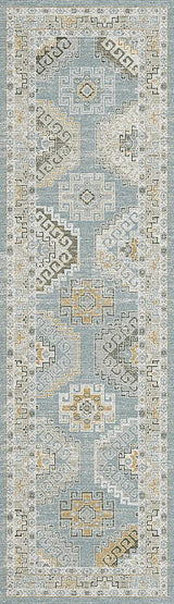 Dynamic Rugs Annalise 7607 Blue/Beige/Cream Rug - Runner