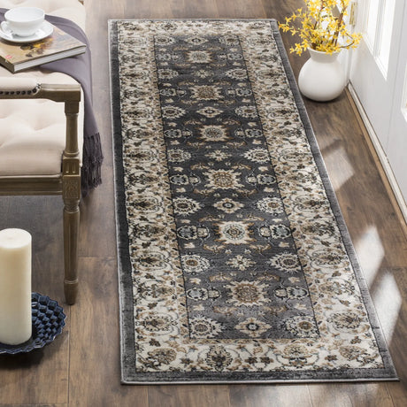 Safavieh Lyndhurst 2'-3" x 12'-0" Rug in Grey / Cream