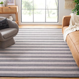 Safavieh Striped Kilim 6'-0" x 9'-0" Rug in Ivory / Black